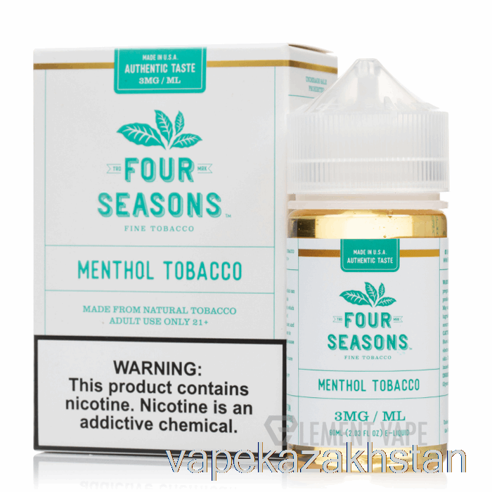 Vape Smoke Menthol Tobacco - Four Seasons - 60mL 12mg